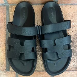 Black Unisex Thick Sandals